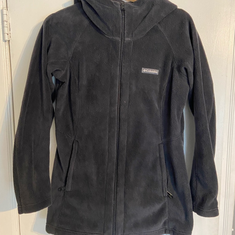 Long zip up fleece jacket NWOT